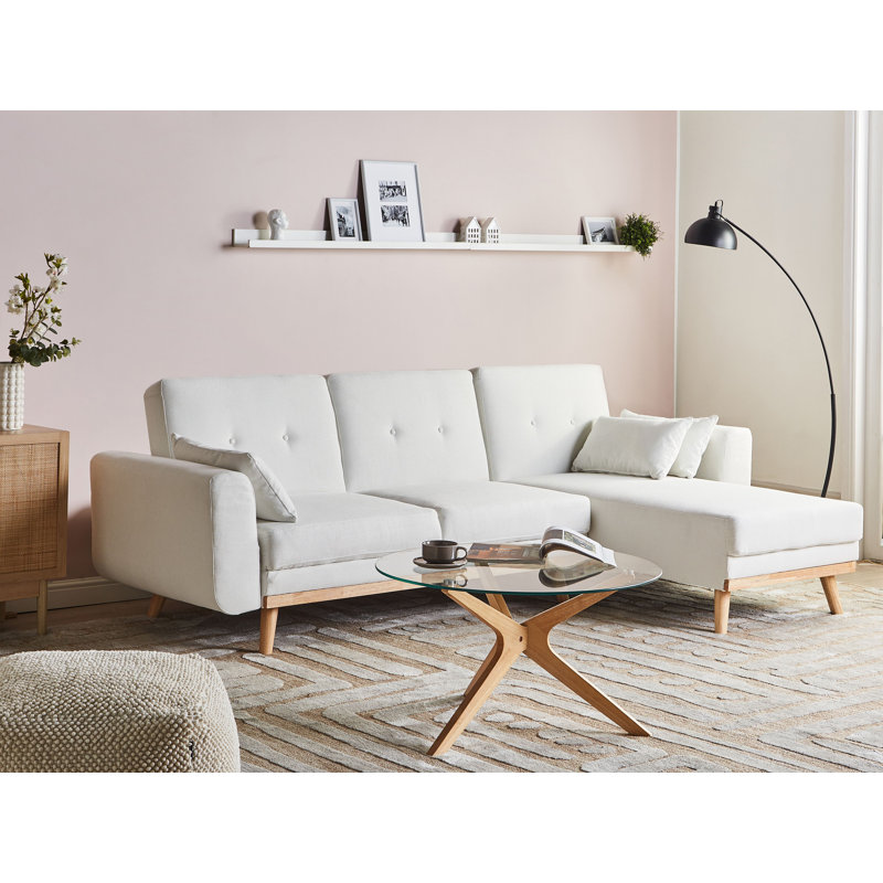 KAARINA 3 Seater Sofa Bed, White