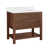 Aged Dark Brown Oak/Brushed Gold