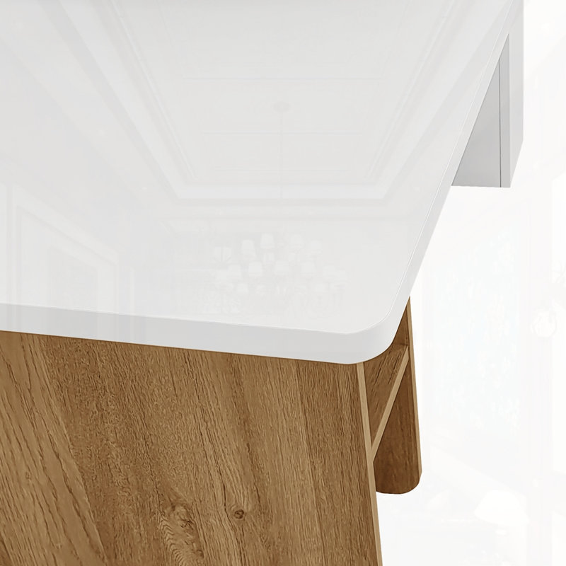 Ensemble de 2 tables basses gigognes Farmhouse, Blanc