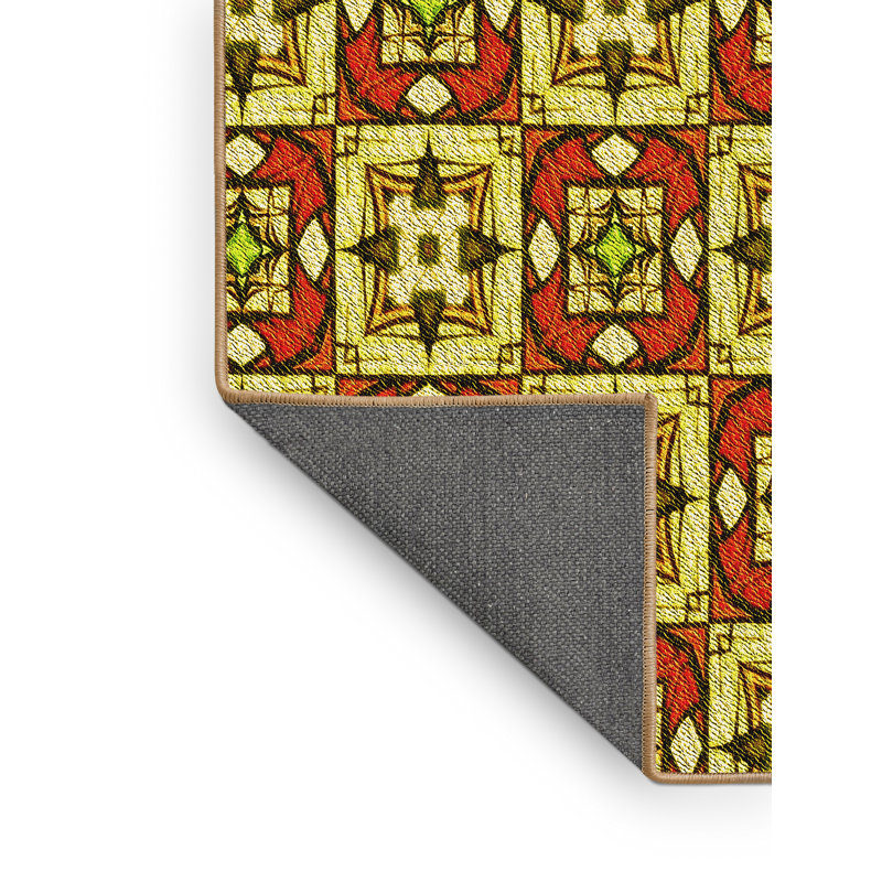 Performance Wool Geometric Indoor Rug, Rectangle 6' x 9'