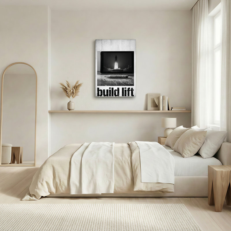 "Build Lift", ensemble de 1 reproduction d'art sur toile, H 18 po x l 12 po, Wrapped Canvas