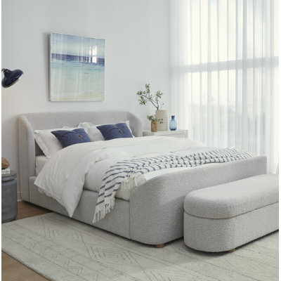 Lit plateforme tapissier Kris