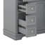 Meuble-lavabo 36 po sans lavabo, base d'armoire seulement, une armoire et six tiroirs, diviseur de tiroir multifonctionnel-1395229772