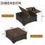 Table basse 40 po, table basse de rangement en bois avec plateau relevable-1856100760-1856100759