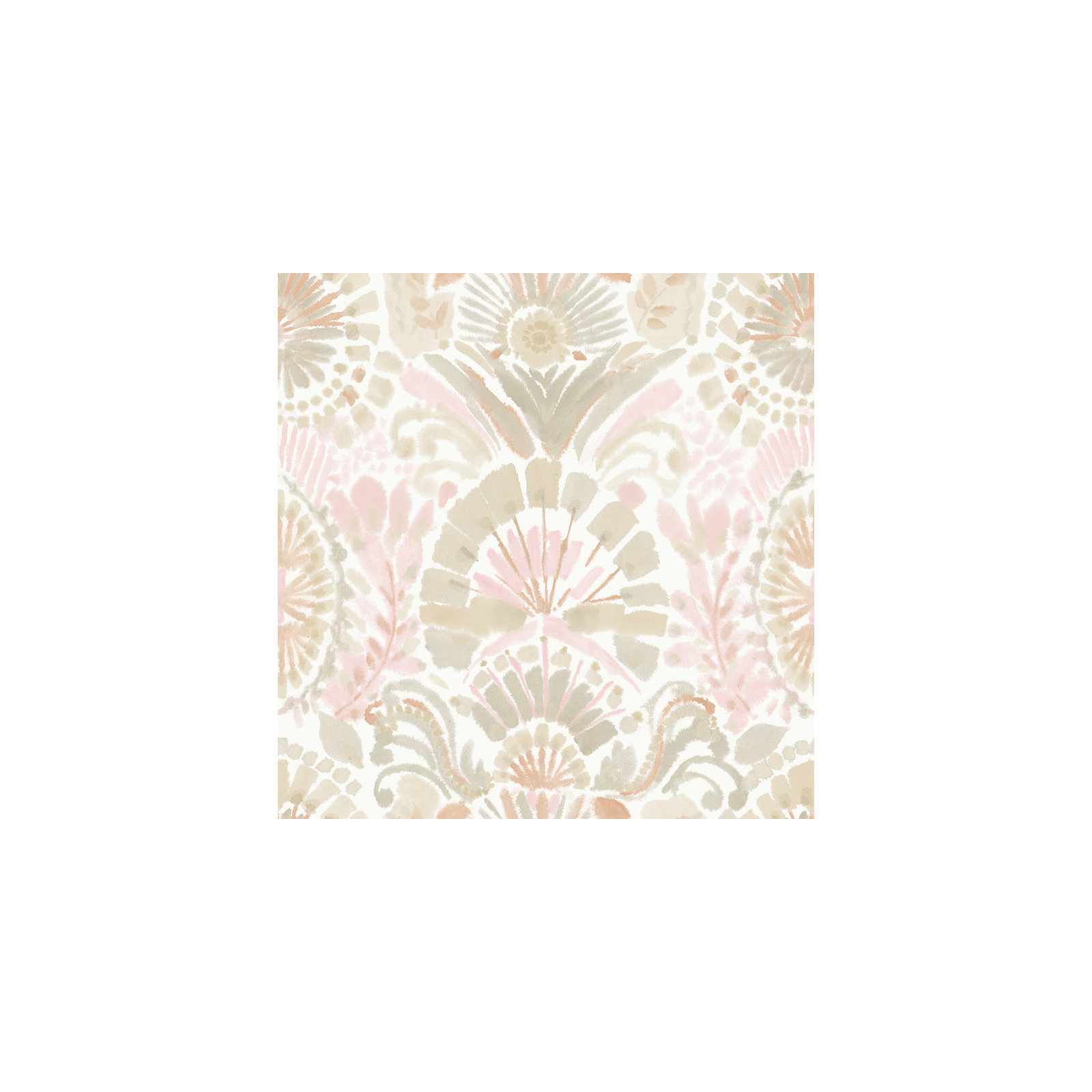 Bohemia Peel and Stick Wallpaper, 108" L x 20.5" W, Pink