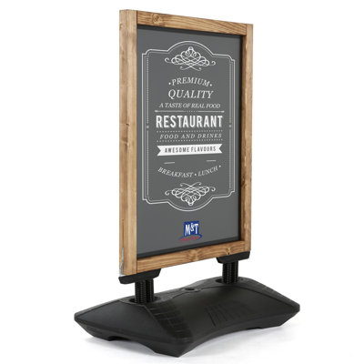 MT Displays Yes Steel Wood Chalkboard