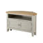 Conte Fully Assembled 2 Door Solid + Manufactured Wood Corner TV Stand