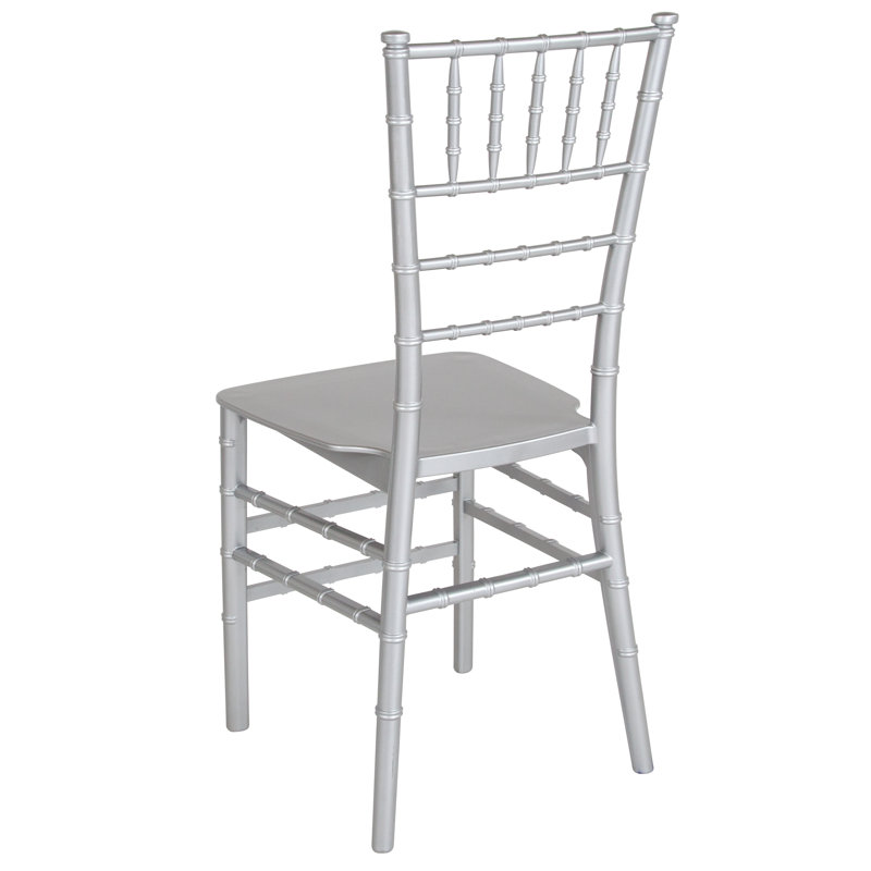 Tioga Resin Stacking Chiavari Chair, Gray