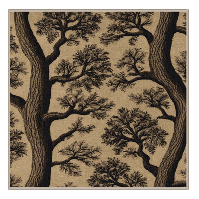 Washable Oak Trees Farm Area Rug