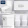 Toilette allongée deux pièces Eurocube® 1,28 GPF (économe en eau) (siège inclus)