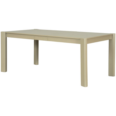 Table de salle à manger extensible en bois massif, ton noyer, 59 à 73 po, conception moderne, mécanisme d'extension lisse de 59 à 73 pouces, avec rangement discret