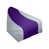 Argent / mauve / argent