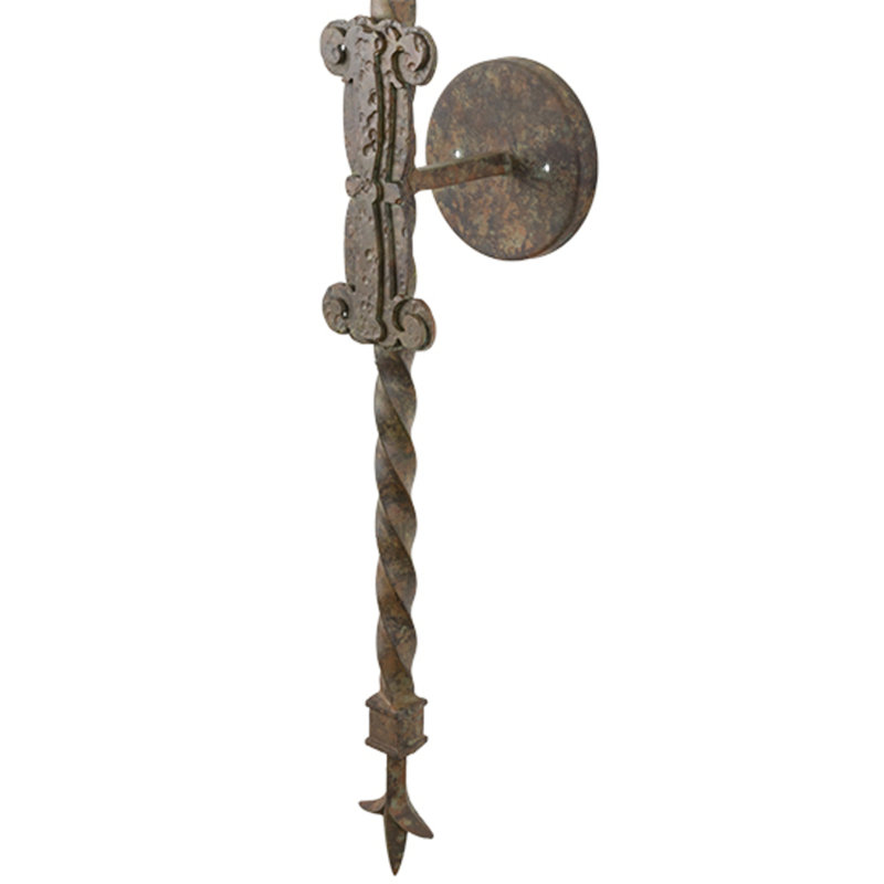 Palmira 3 - Light Candle Wall Light, Organic Rust