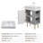 21.6'' Single Bathroom Vanity with Ceramic Top-129539847
