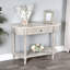 Danielle Marble 40" one- drawer Console Table-1037264154
