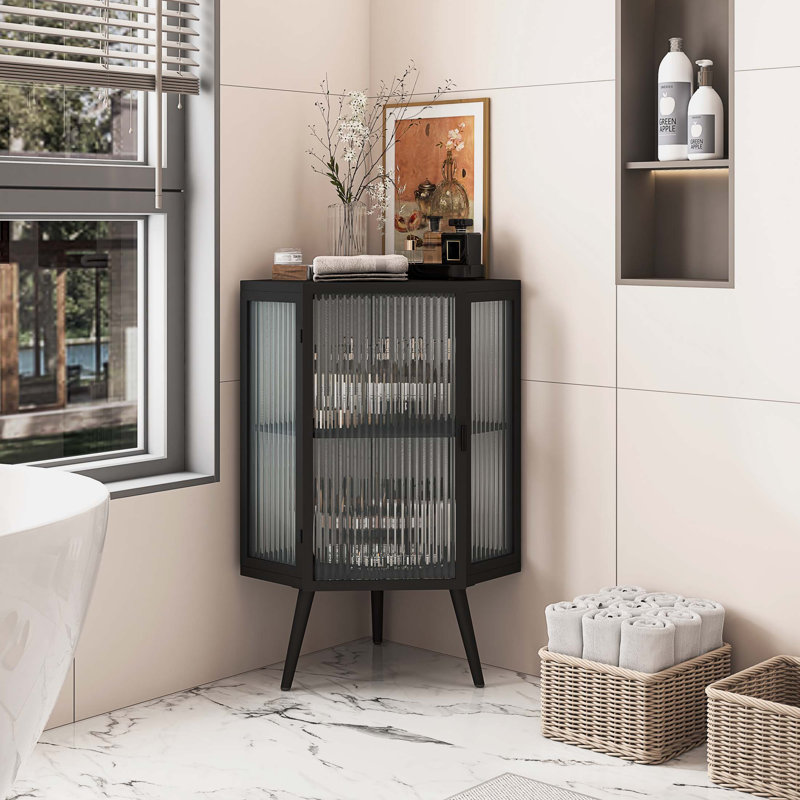 Armoire de salle de bain Lorreen, Noir, H 31,5 po x l 22,25 po x P 16,54 po