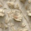 Papier peint floral 3D beige à peler et coller texturé