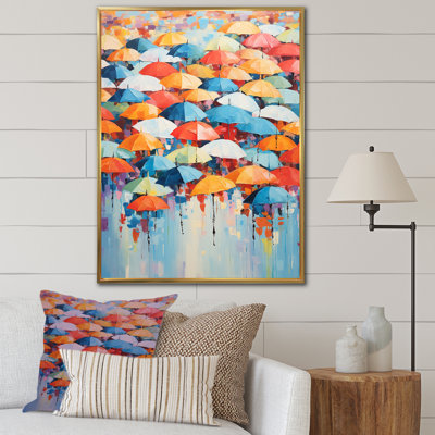 " Sky Full Of Colorful Umbrellas II "