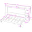 Lit escamotable en bois avec tablettes intégrées-2060741105-2062269892