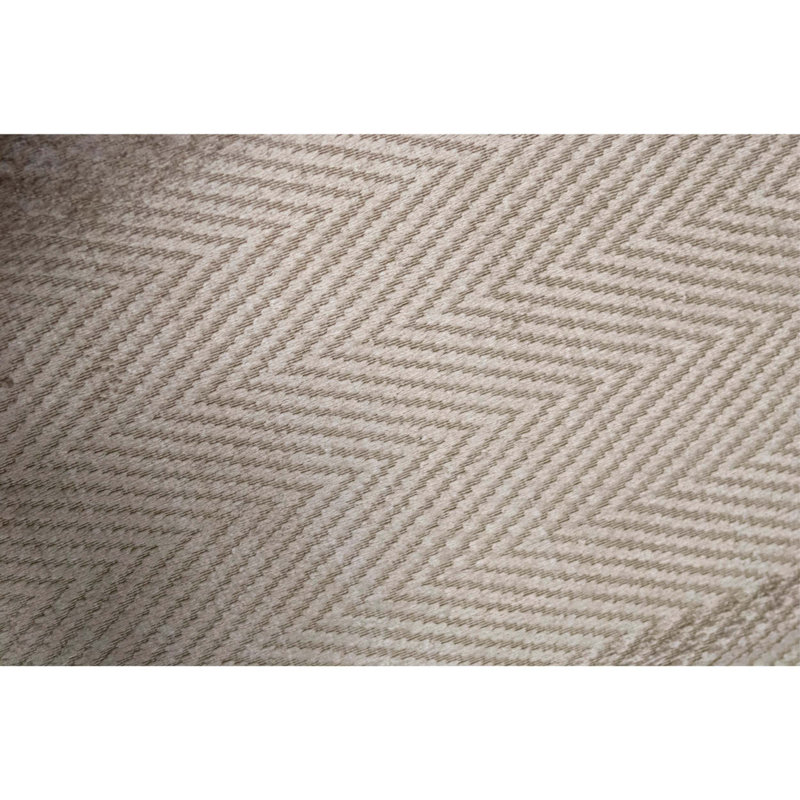 Tapis unique brun clair de 7 pi 9 po x 9 pi 9 po