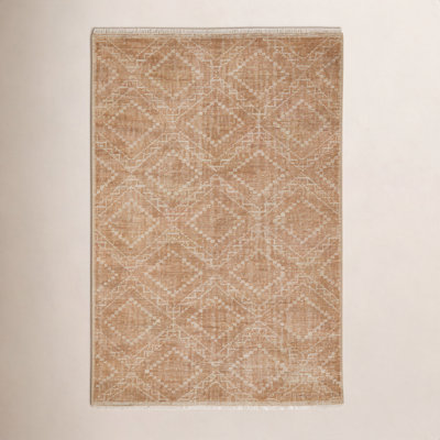 Alfreda Hand-Knotted Geometric Wool Rug