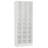 25.6 Inches 10-Tier White Wooden Shoe Storage Cabinet, Modern 30-Cubby Wooden Shoe Rack Organizer, Shoe Storage-1902167507
