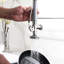 Robinet rétractable d'évier de cuisine en nickel brossé - poignée simple, fabrication entièrement en laiton, pour les taches d'eau, laiton chaud et froid, rouille, remplissage en céramique,
