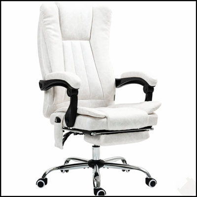 Chaise de bureau ergonomique à massage inclinable, réglable en hauteur et repose-pieds pour un confort et un soutien ultimes