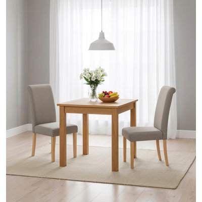 2 -Person Oak Solid Wood Dining Set