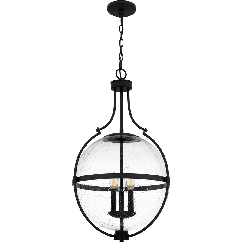 Abrakata 3-Light Pendant Light, Matte Black
