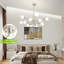 Lustre linéaire spoutnik moderne à 12 lumières Lilwenn-307384643