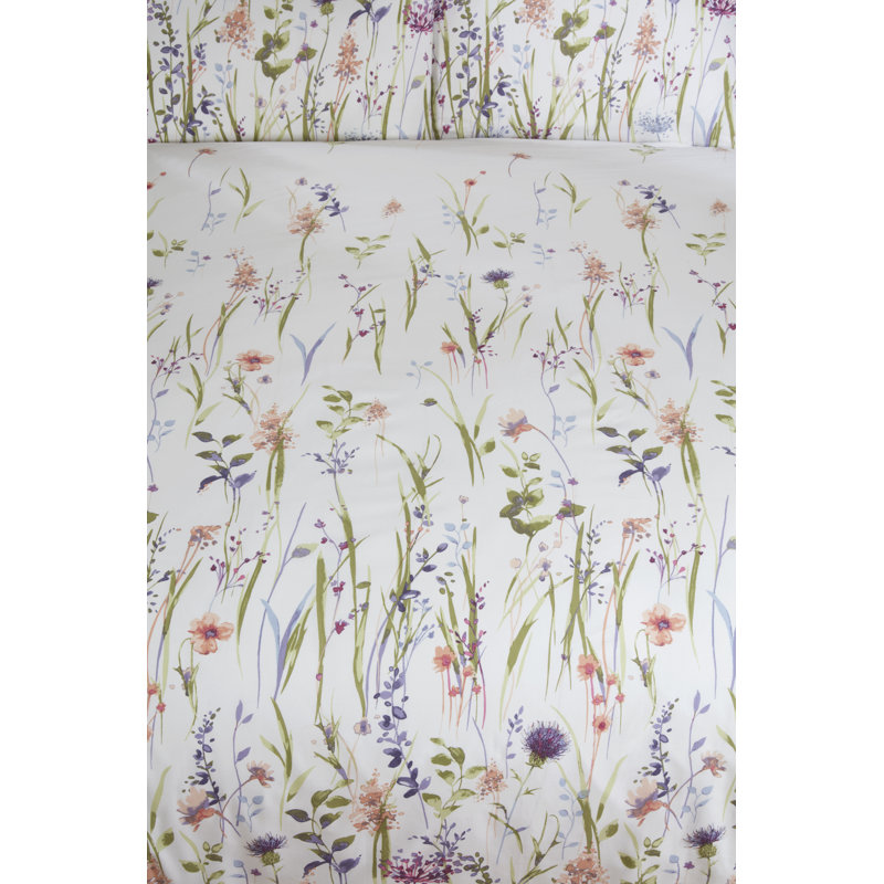 Longbridge Polycotton Floral Duvet Cover Set with Pillowcases, Single - 2 Standard Pillowcases