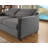 Firm round Arms Sleeper Sofa 3 in 1 Convertible Sleeper Sofa Bed with Pull Out Bed-1598050038-1543752011