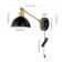 Cimarron Iron Plug-in Swing Arm Sconce with USB Charging Port