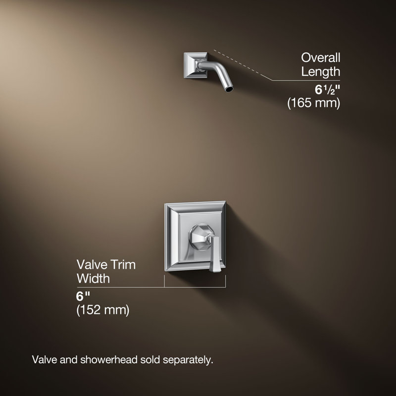 Stately Rite-Temp Shower Trim Set, Polished Chrome