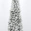 Ensemble d'arbre de Noël artificiel enneigé 3 lumières avec 3 lumières, 4 pi 5 pi 6 pi, décoration de Noël
