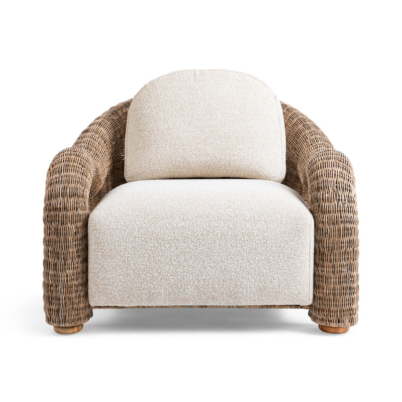 Fauteuil d'appoint en rotin Faro