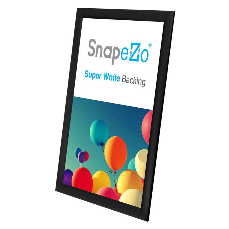 Cadre en aluminium Snapezo Snap Frame, Noir, 11 po x 17 po