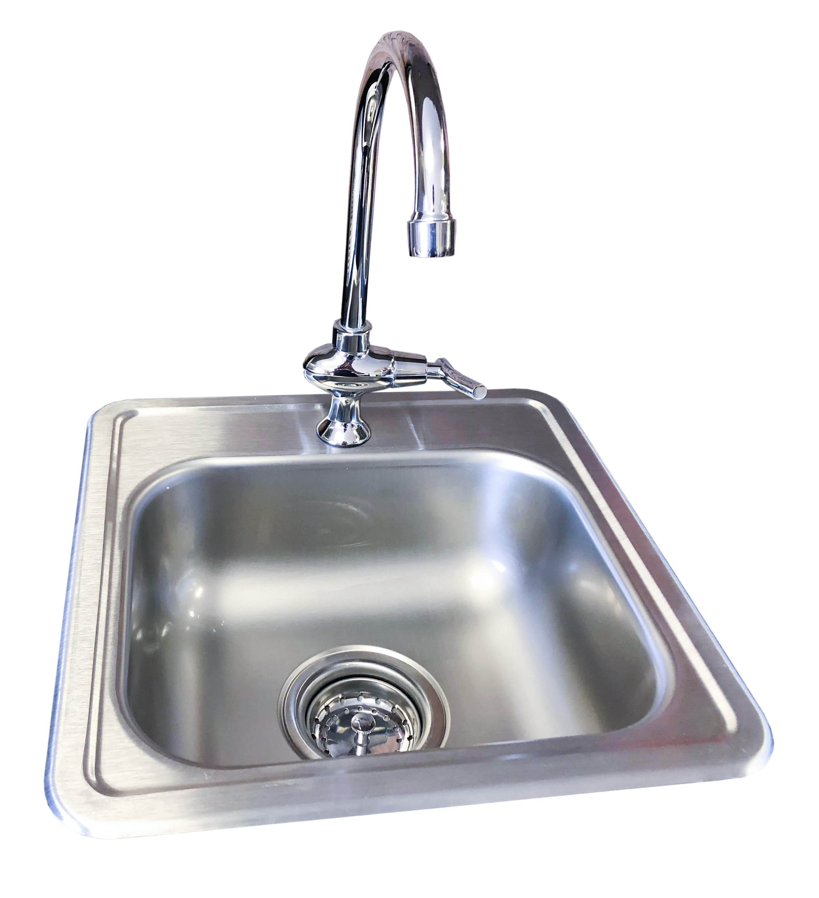 Kokomo Grills 15" Standard Steel Drop-In Outdoor Sink & Reviews | Wayfair