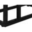Table d'appoint contemporaine avec structure et plateau en marbre noir
