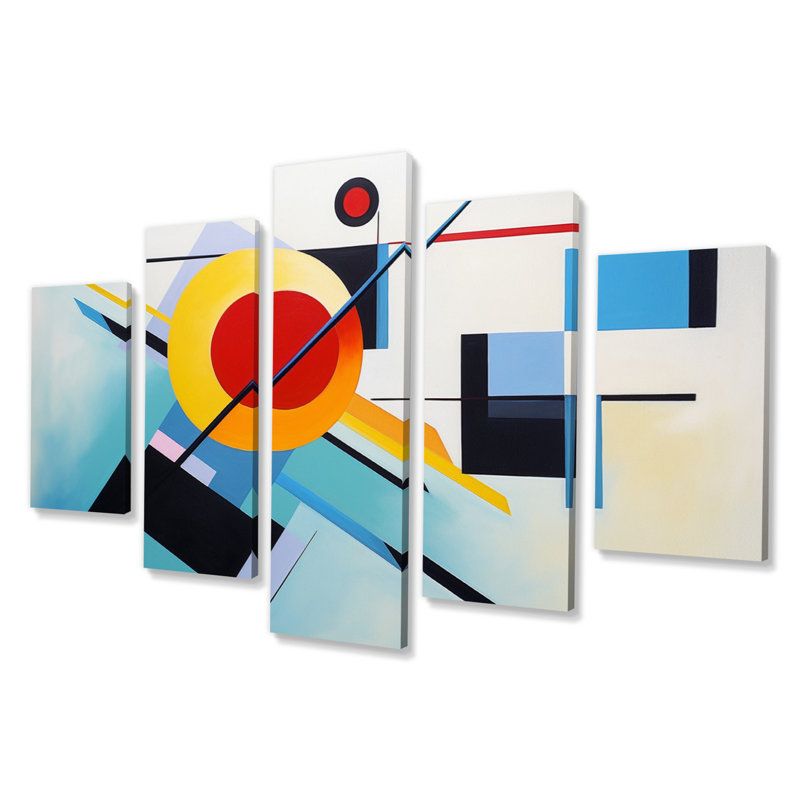 Impression sur toile abstraite colorée de suprématisme - IV