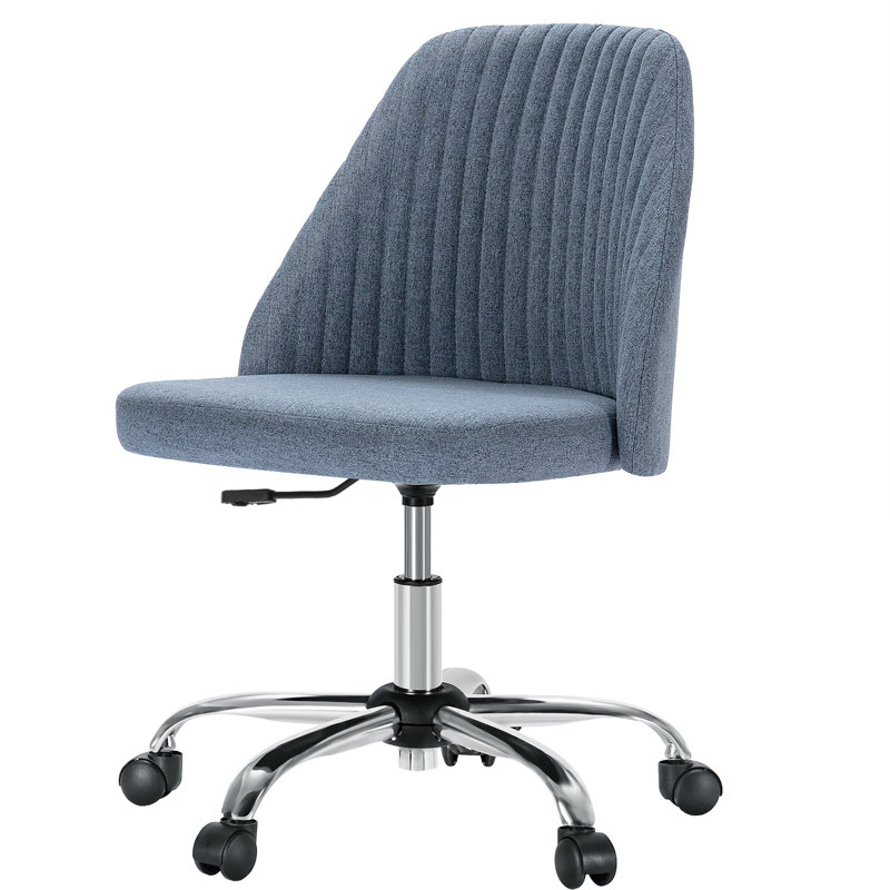 Chaises de bureau pivotantes et réglables Modern, Bleu