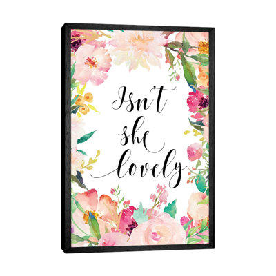 Isn't She Lovely II 1 Piece Painting on Canvas