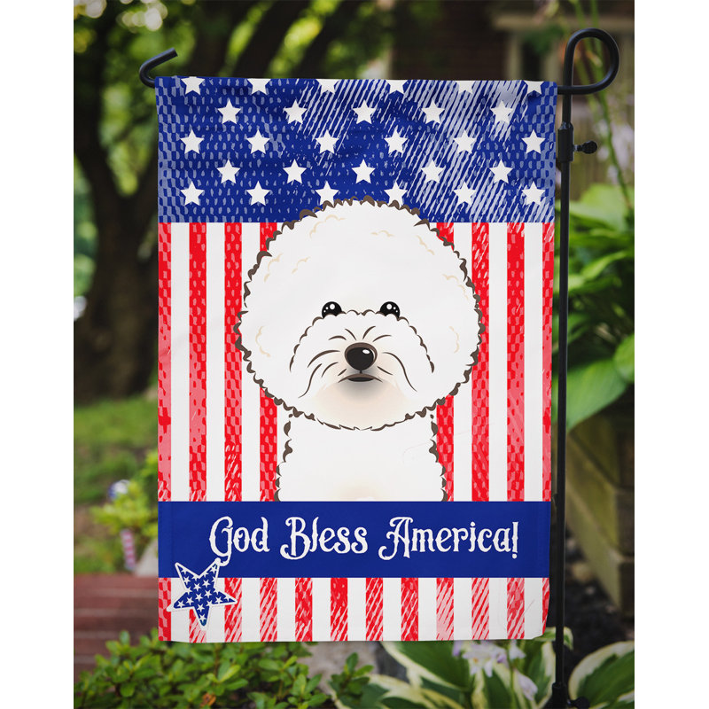 Drapeau de jardin Leighanne, Bichon frisé