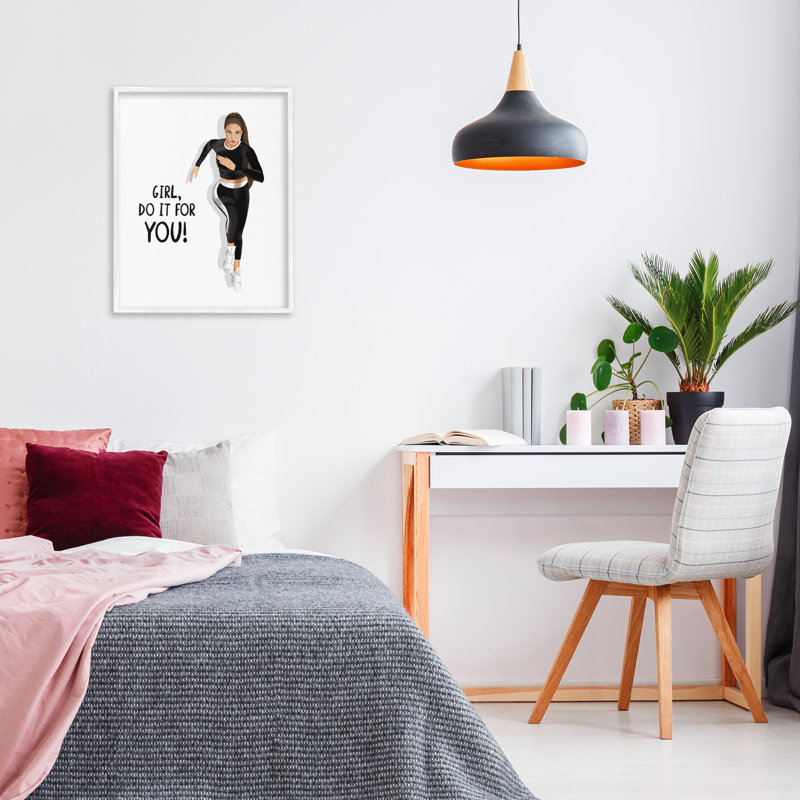 «Do It For You Girl», estampe numérique par Saba Rauf, Estampe numérique encadrée blanc bord de mer, H 30 po x l 24 po