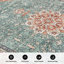 Tapis traditionnel lavable antidérapant à médaillon traditionnel-1782280042