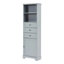 Armoire de salle de bain autoportante Anegada, armoire de rangement haute avec 3 tiroirs et tablettes réglables-1496566862-1525231285