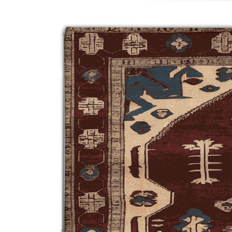 Tapis turc intérieur et extérieur brun, Rectangle 4pi x 6 pi