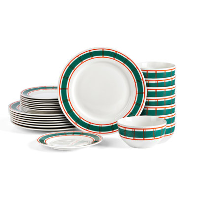 Raul 24-Piece Dinnerware Set Porcelain