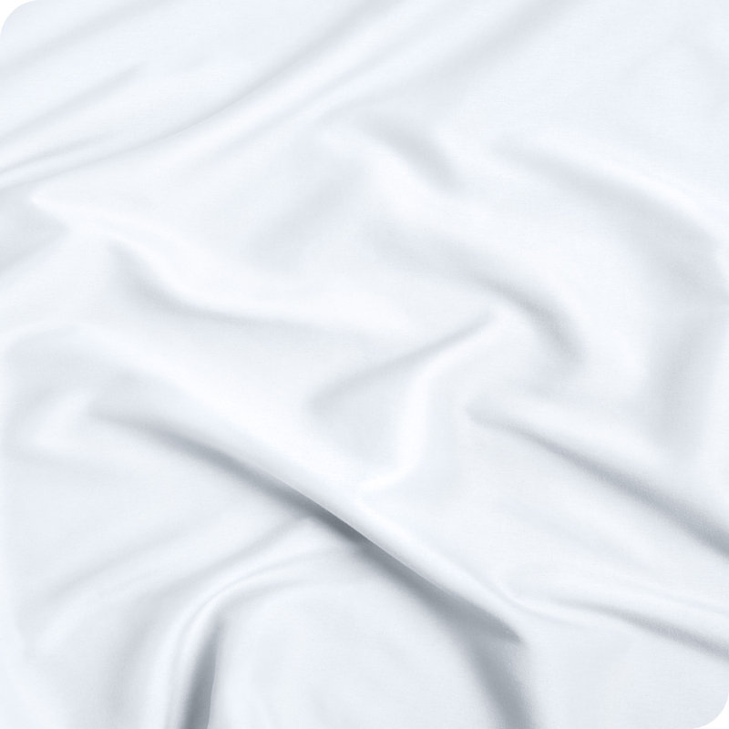 Microfiber Fitted Sheet, White, California King Fitted Sheet